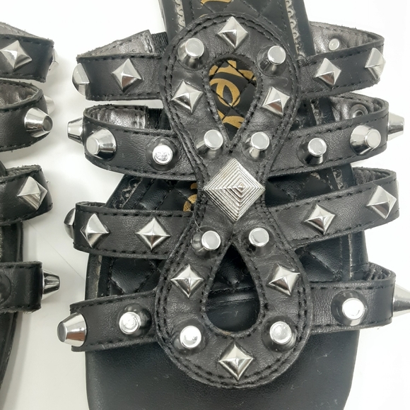 Sam Edelman Beatris Leather Studded Flats 9 - Picture 2 of 8